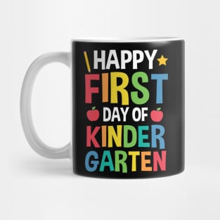 Happy First Day Of Kindergarten Back To School Gift Mug